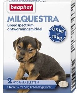 Beaphar Milquestra kleine hond & pup 2 tabletten