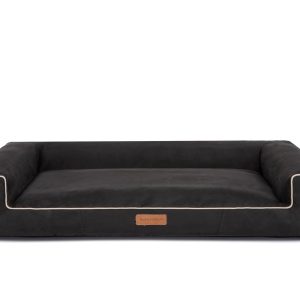 Hondenmand Lounge Bed Suedine Zwart