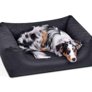 Hondenmand Premium Kunstleer Zwart