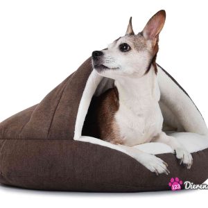 Hondenmand Snuggle Cave Deluxe Bruin