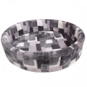 Hondenmand Bontmand Lapjesdeken Grijs