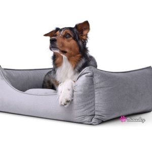 Hondenmand Glamour Velvet Zilver