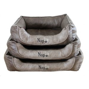 Hondenmand Napzzz Leatherlook Duo Beige Bruin