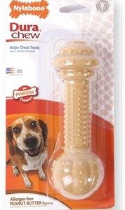 Nylabone Durable Chew Barbell pindakaas tot 15 kg