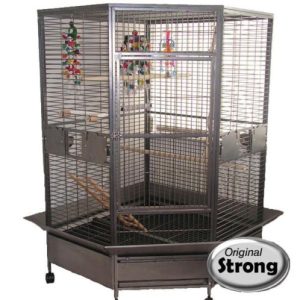 Papegaaienkooi Dahlia Grijs