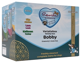 Renske Vers vlees Variatiebox Bobby Graanvrij Kip 12x395gram