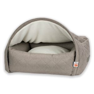Hondenmand Snuggle Cave Sleepy Fox® Quilted Beige